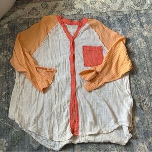 Aerie Pool to Party Button Up Top